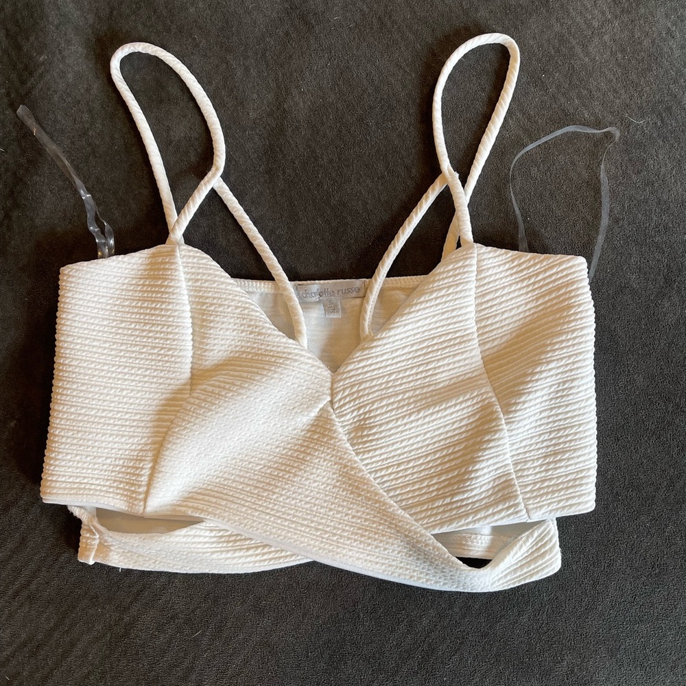 Charlotte Russe tube top white size small